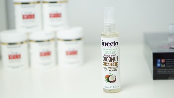 serum do zabezpieczania końcówek Inecto Divine Shine Coconut Hair Oil